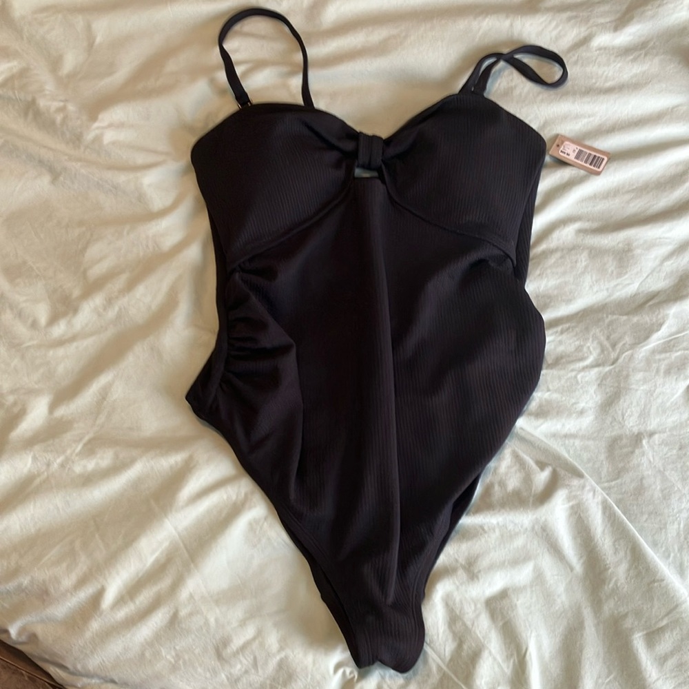 Thyme Maternity Black One-Piece Swimsuit